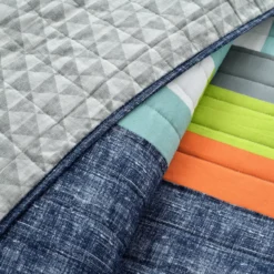 Shelly Color Block Quilt Set -Cheap Home Store 810553038 4