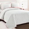 Pastel Rainbow Dandelion Fairy Ombre Reversible Full/Queen 3-Piece Quilt Set -Cheap Home Store 810553253 1