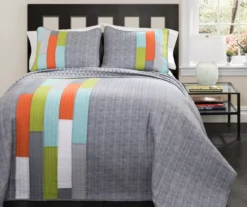 Shelly Color Block Quilt Set -Cheap Home Store 810553312