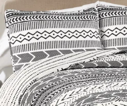 Hygge Black & White Geometric Reversible Full/Queen 3-Piece Quilt Set 12 Hygge Black & White Geometric Reversible Full/Queen 3-Piece Quilt Set -Cheap Home Store 810553387 21