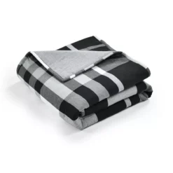 Black & White Farmhouse Plaid Throw, (50" X 60") -Cheap Home Store 810553539 4
