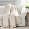 Reyna Wheat Ruffle-Trim Crinkle Throw, (50" X 60") -Cheap Home Store 810553550