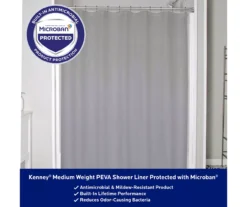 Gray Medium-Weight Microban PEVA Shower Liner 12 Gray Medium-Weight Microban PEVA Shower Liner -Cheap Home Store 810553972 A8 2