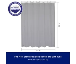 Gray Medium-Weight Microban PEVA Shower Liner 14 Gray Medium-Weight Microban PEVA Shower Liner -Cheap Home Store 810553972 A8 4