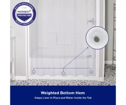 Clear Heavyweight Microban PEVA Shower Liner -Cheap Home Store 810553974 A8 7