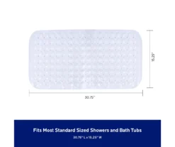 White Bubble Microban PVC Bath Mat 13 White Bubble Microban PVC Bath Mat -Cheap Home Store 810553977 A8 4
