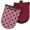 Cuisinart Red Dahlia & White Geometric Mini Oven Mitt, 2-Pack -Cheap Home Store 810558276 1