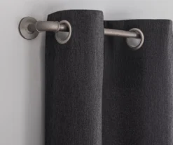 Baylor Charcoal Room-Darkening Grommet 4-Piece Curtain Panel Set, (84") 12 Baylor Charcoal Room-Darkening Grommet 4-Piece Curtain Panel Set, (84") -Cheap Home Store 810559677 1