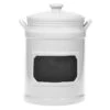 White Farmhouse Chalkboard Canister With Lid, 67 Oz. -Cheap Home Store 810560445 A0 1