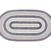 Gray & Tan Dots & Dashes Oval Braided Accent Rug, (20" X 36") -Cheap Home Store 810563612