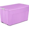 Bright Lilac 45-Gallon Latch Storage Tote Container 1 Bright Lilac 45-Gallon Latch Storage Tote Container -Cheap Home Store 810571259