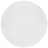 My Magic Carpet White Washable Round Shag Area Rug, (6') -Cheap Home Store 810571829 1