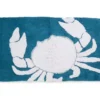 Grecian Getaway Travis Blue & White Crab Bath Rug -Cheap Home Store 810571918 A0