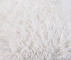 White Faux Fur Throw, (50" X 60") -Cheap Home Store 810574563 2