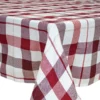 Cuisinart Scarlet Sage & White Plaid Fabric Tablecloth -Cheap Home Store 810580577