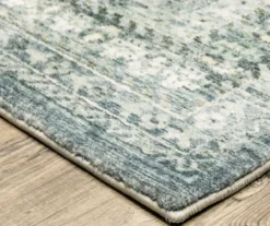 Savir Blue & Ivory Floral Lattice Area Rug, (5.3' X 7.3') -Cheap Home Store 810584591 2