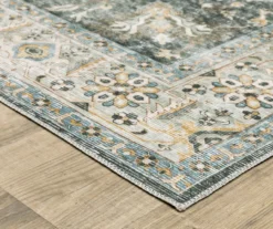 Chaim Charcoal & Beige Floral Area Rug, (2' X 3') -Cheap Home Store 810584803 3