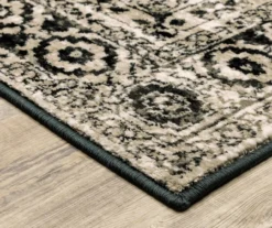 George Gray & Black Floral Medallion Area Rug -Cheap Home Store 810584852 3