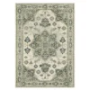 Pamona Ivory & Blue Geometric Medallion Area Rug, (5.3' X 7.3') -Cheap Home Store 810584879