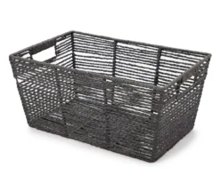 Black Paper Rope Storage Basket, (16") 7 Black Paper Rope Storage Basket, (16") -Cheap Home Store 810586659 810586660 810586891 A0 1 1