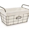 Foundry Black & Beige Metal Small Storage Basket -Cheap Home Store 810586893 810586894 A0 1
