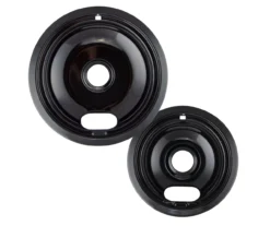 Black Style A Porcelain Drip Bowls, 2-Pack 12 Black Style A Porcelain Drip Bowls, 2-Pack -Cheap Home Store 810587151 3