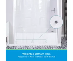 Clear MicroCLEAN Medium-Weight XL PEVA Shower Liner -Cheap Home Store 810587904 6