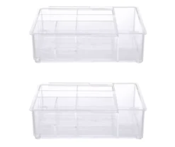 Kenney Storage Made Simple Clear 8-Compartment Expandable Organizer Tray -Cheap Home Store 810587921 1