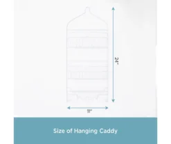 White 2-Tier Hanging Shower Caddy -Cheap Home Store 810587999 3