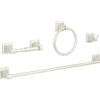 Fast Fit™ Juliette Brushed Nickel 4-Piece Bath Hardware Set -Cheap Home Store 810588005 1