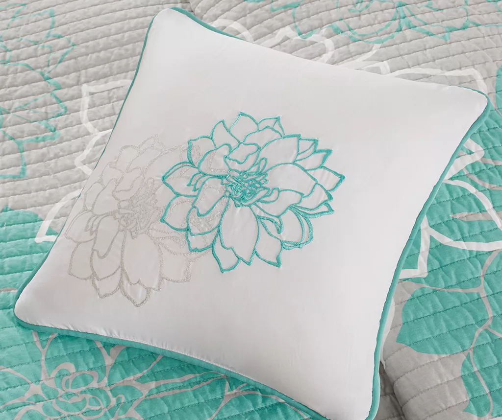 Jane Floral Reversible Cotton Coverlet Set 17 Jane Floral Reversible Cotton Coverlet Set - Image 15