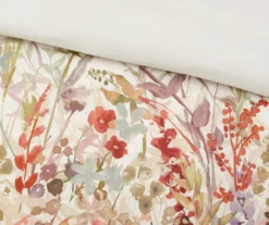 Julia Cream & Multi-Color Watercolor Floral Queen 7-Piece Comforter Set -Cheap Home Store 810590848 810590847 810590846 12