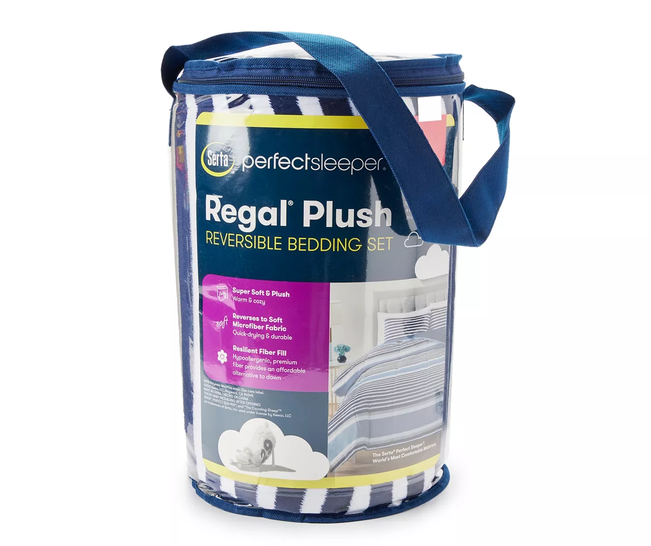 Serta Perfect Sleeper Regal Plush Reversible Comforter Set 7 Serta Perfect Sleeper Regal Plush Reversible Comforter Set - Image 5