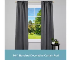 Augusta Burnished Brass 5/8" Curtain Rod, (30"-84") 7 Augusta Burnished Brass 5/8" Curtain Rod, (30"-84") -Cheap Home Store 810591621 2