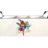 White & Turquoise Parrot Utensil Caddy 2 White & Turquoise Parrot Utensil Caddy -Cheap Home Store 810593551 A0