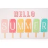 "Hello Summer" White & Multi-Color Ice Pop Cloudstep Mat -Cheap Home Store 810594044 A0