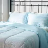 Real Living Grecian Getaway Aqua Stripe & Dot Reversible Comforter Set -Cheap Home Store 810595803 810595801 A0 2