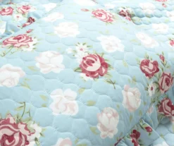 Lush Decor Blue & Blush Floral Ruffle-Trim Reversible Quilt Set -Cheap Home Store 810596028 4
