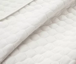 Ella White Ruffle & Lace-Trim Full/Queen 3-Piece Quilt Set -Cheap Home Store 810596069 3