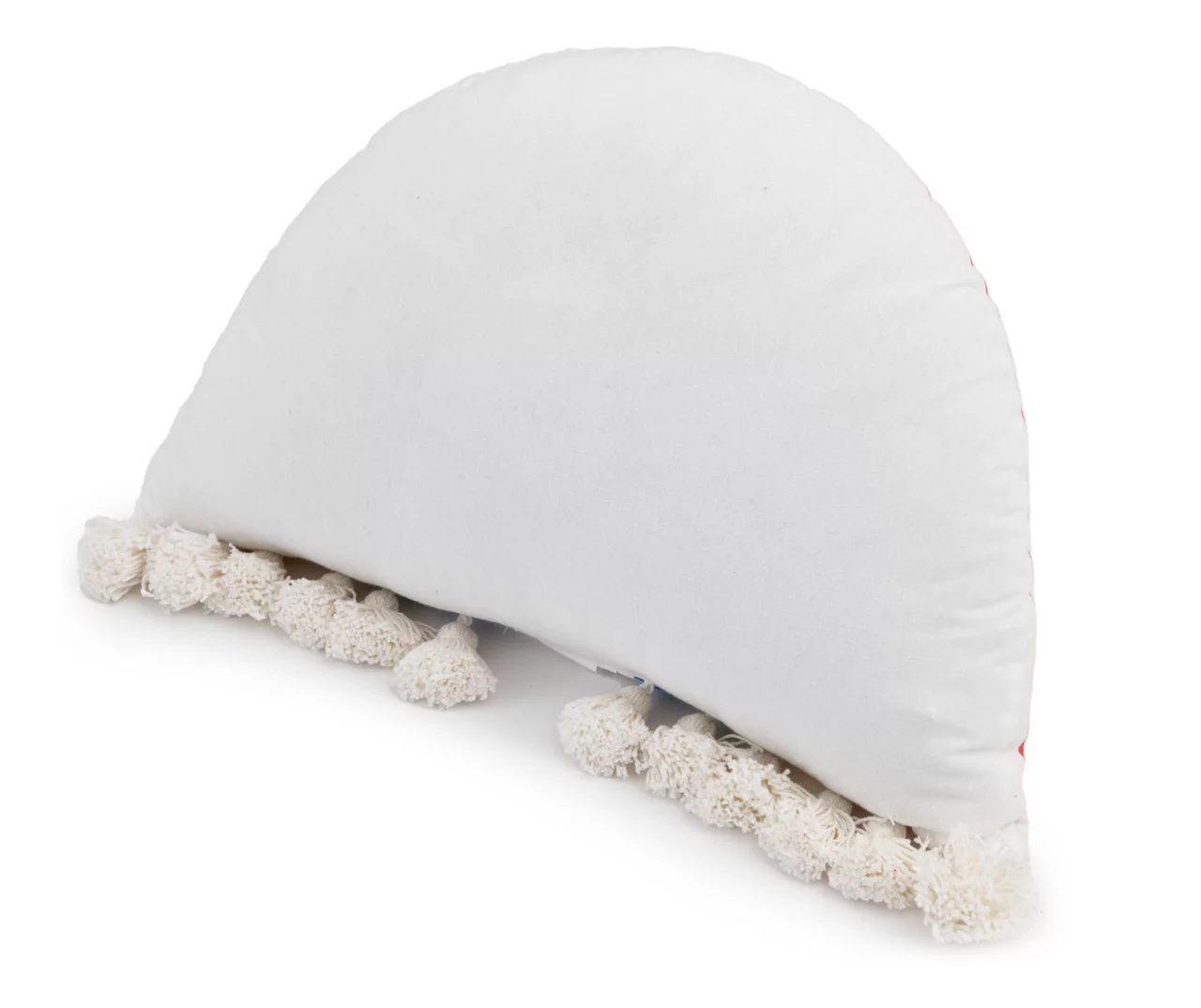 White Multi-Color Rainbow Shaped Throw Pillow 7 White Multi-Color Rainbow Shaped Throw Pillow - Image 5