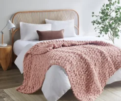 Chunky-Knit Handmade Throw, (50" X 60")