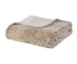 Marselle Leopard Print Oversize Faux Fur Throw, (60" X 70") -Cheap Home Store 810598162 4