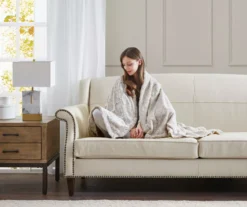 Marselle Leopard Print Oversize Faux Fur Throw, (60" X 70") -Cheap Home Store 810598164 2