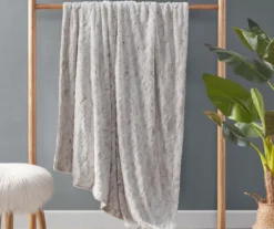 Marselle Leopard Print Oversize Faux Fur Throw, (60" X 70") -Cheap Home Store 810598164 3