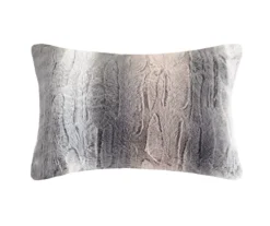 Marselle Stripe Faux Fur 4-Piece Comforter Set -Cheap Home Store 810598176 810598177 4 1