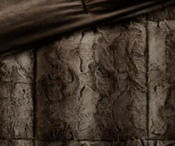 Marselle Stripe Faux Fur 4-Piece Comforter Set -Cheap Home Store 810598182 810598183 4