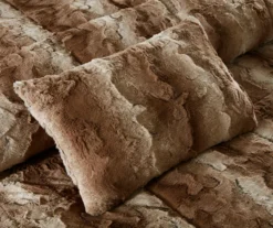 Marselle Stripe Faux Fur 4-Piece Comforter Set -Cheap Home Store 810598184 810598185 3