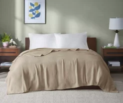 Freshspun Basketweave-Texture Cotton Blanket -Cheap Home Store 810598249 810598250 810598251 1