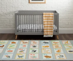 Alphabet Light Blue Area Rug, (5' X 8') -Cheap Home Store 810599932 A0 3