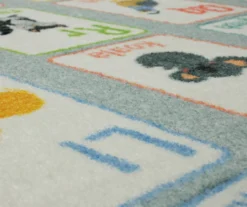 Alphabet Light Blue Area Rug, (5' X 8') -Cheap Home Store 810599932 A8 4